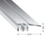 PROFIL ZAK DUO GRIP 28 MM 6-22 MM 90 CM JES